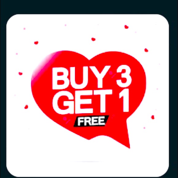 Bogo Sale! Buy 3 Get The 4th Item Free Buy 2 Get 3rd Item Free